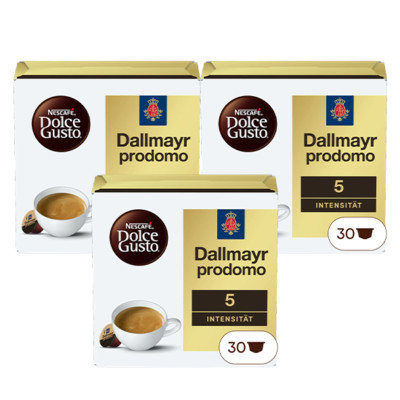 Nescafé Dolce Gusto Dallmayr prodomo 30 Kapseln, 3er Pack