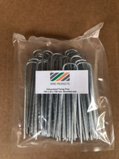 VARIOUS PACK SIZES  GALVANIZED WIRE U PINS ARTIFICIAL GRASS 150mm Long
