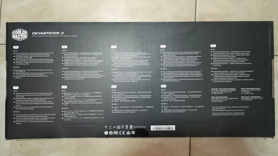 CoolerMaster Gaming Combo Devastator 3 Keyboard Mouse RGB Backlight USB Wired - Image 4 of 4