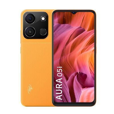 itel Aura 05i Factory Unlocked Dual SIM Upto 4GB RAM -ORANGE-NO USA TARIFFS