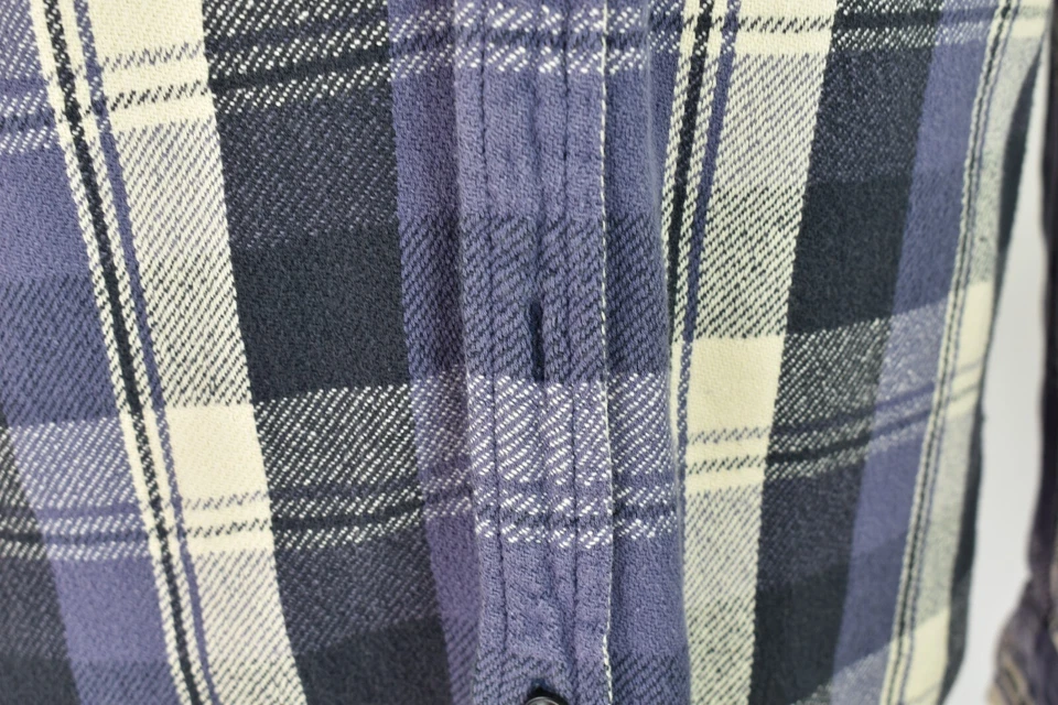 LEE Blue Long Sleeve Shirt size L Mens Regular Fit Checked Outdoors Outerwear - Image 3 of 4