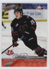 2024-25 Upper Deck CHL Exclusives /100 Brayden Edwards #83 0q3