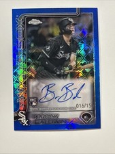2025 Topps Chrome Logofractor Brooks Baldwin Blue RC Auto /150 RA-BB White Sox