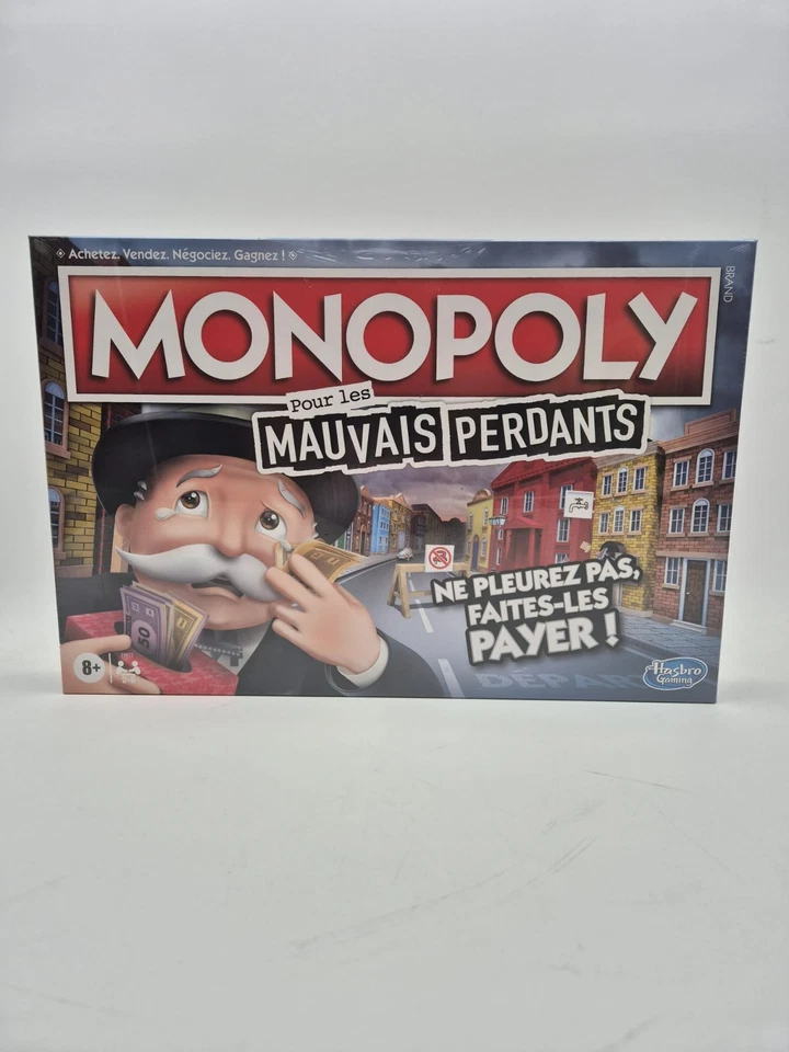 Jeu de Société Hasbro Monopoly pour les Mauvais perdants