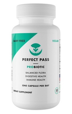 PERFECT PASS Probiotic, Natural Bacillus Spore Human Strains with 100 Surviva...