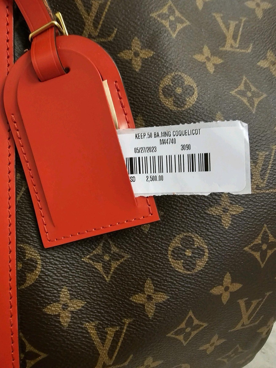 Louis Vuitton Keepall Bandouliere Duffle 50 Brown Canvas Monogram