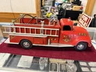 Vintage 1950s Tonka Red TFD No. 5 Fire Truck Steel Metal 18in