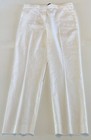 THEORY Trecca Lightweight Linen Blend Pull-On Crop Trouser Pant 6 White $275 — photo 4