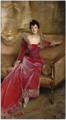 Art Giclee Printed Oil Painting John Singer Sargent Mrs. Hugh Hammersley Canvas
