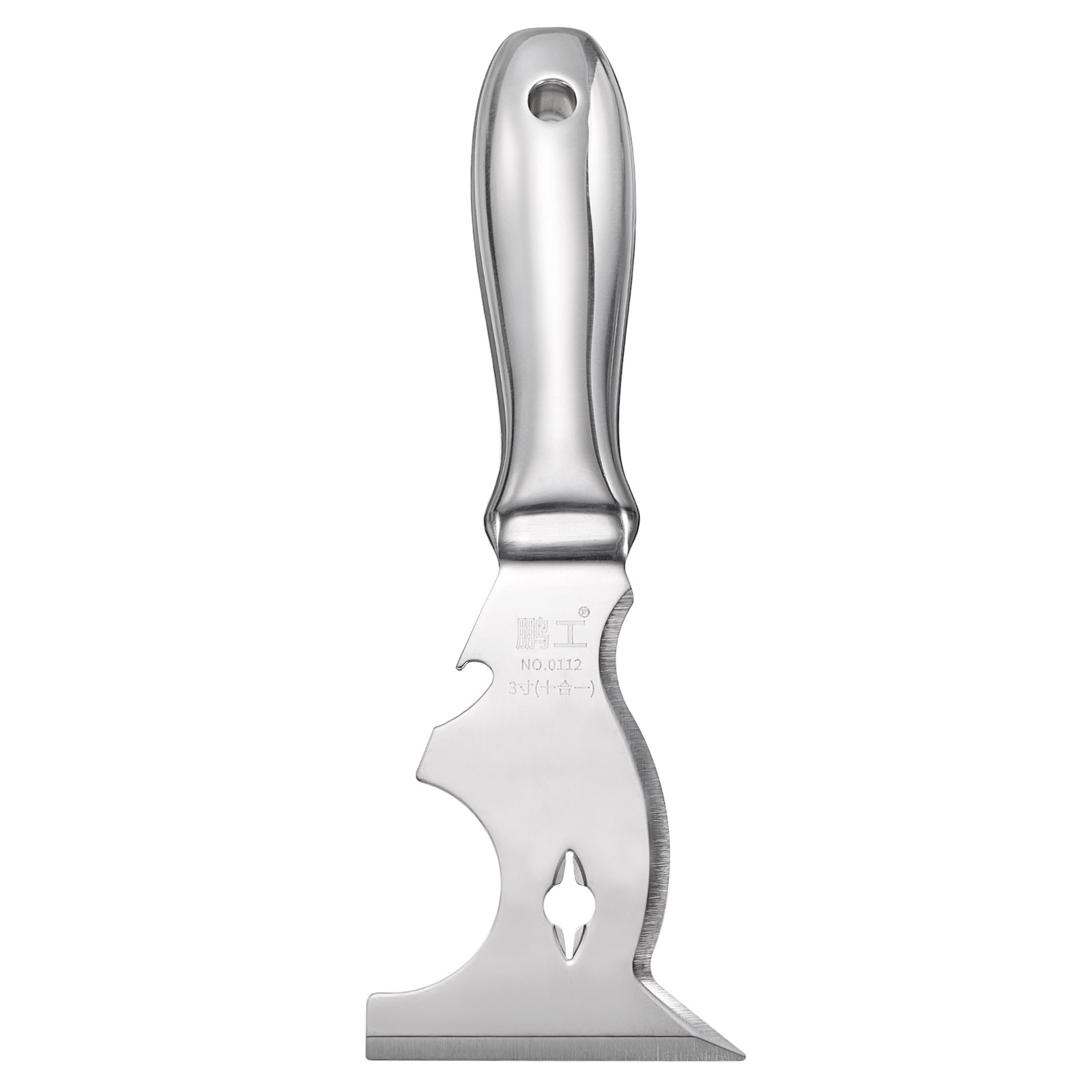 10 In 1 Paint Scraper 3" Stainless Steel One Piece Multi-Use