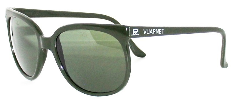 259$ Rare New Vuarnet 002 Dark Khaki Sunglasses PX3000 Green mineral glass lens image 2