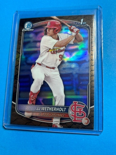 2025 Bowman - Chrome Prospects JJ Wetherholt #BCP-22 Reptilian Refractor (RC)