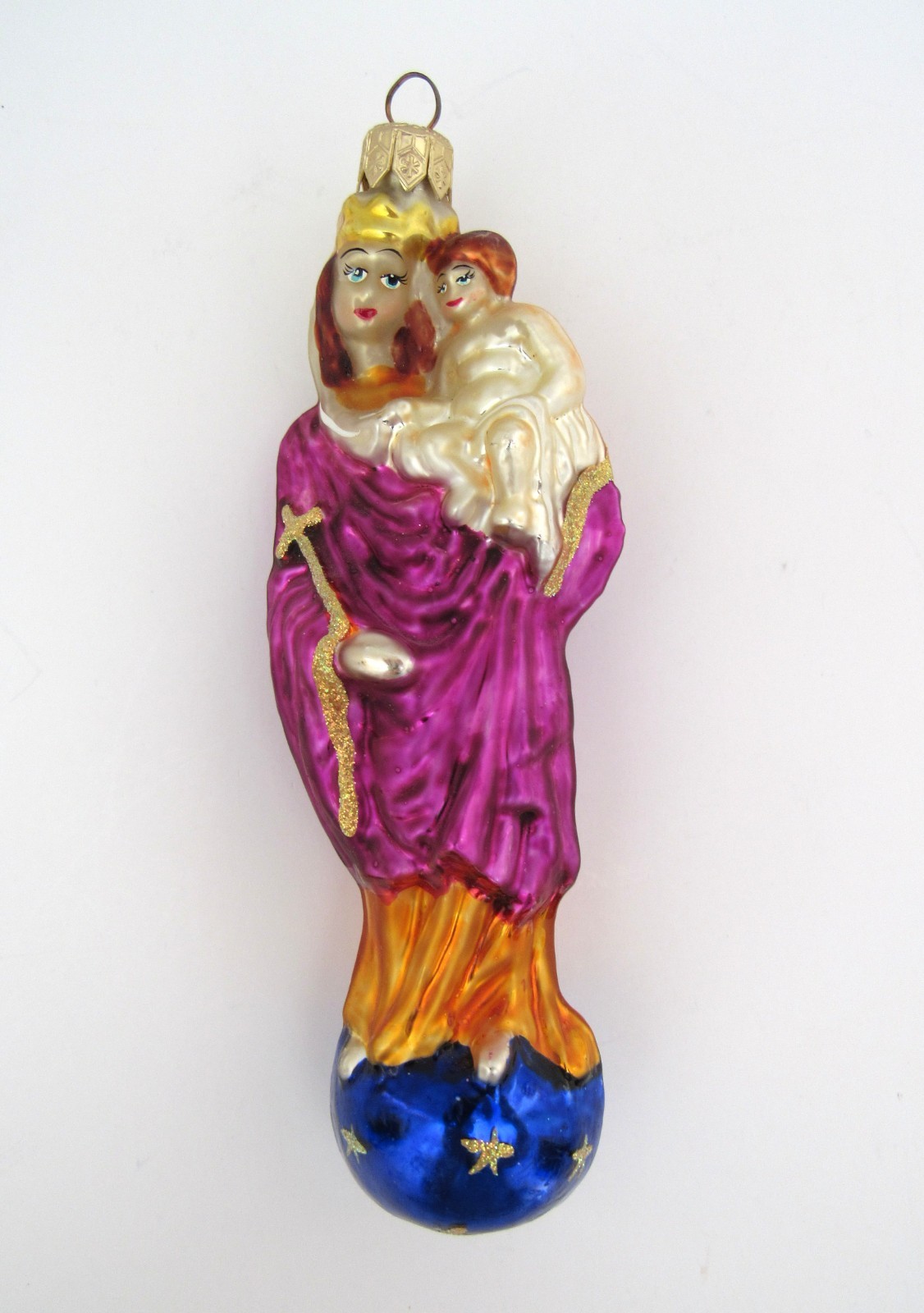 1998 CHRISTOPHER RADKO MARIA REGINA RELIGIOUS COLLECTION 98-103-0 GLASS ORNAMENT