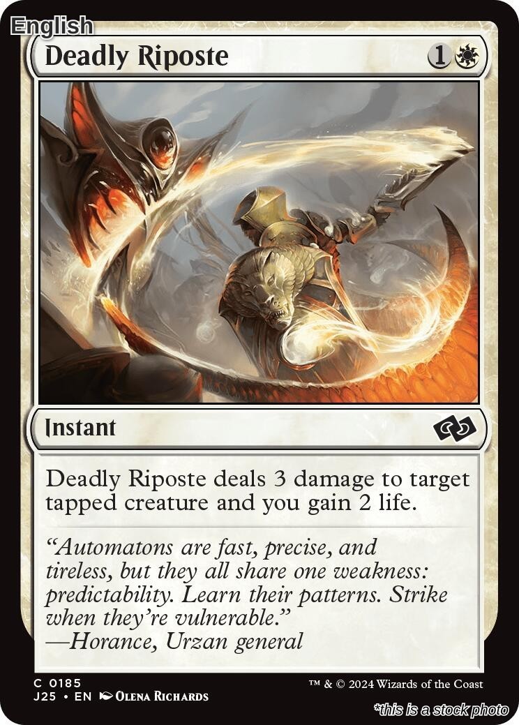 Magic Deadly Riposte 185 Common Foundations Jumpstart NM