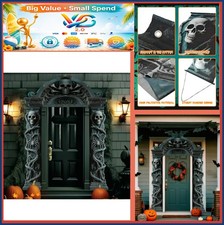 Halloween Cemetery Archway Banners 3 Pack Outdoor Gothic Yard Decorations Porch