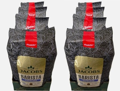 Jacobs BARISTA ESPRESSO 8 x 1kg = 8kg Kaffeebohnen, Intensität 8/10, DHL Versand