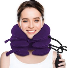 Inflatable Cervical Traction Collar with Hand Pump for Neck Pain