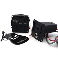 Acoustic Guitar Preamp Enhance Your Sound LED Tuner Black Pickup System