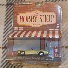 GreenLight Hobby Shop Series 1 1:64 1969 Chevy Camaro Conv Diecast Gas Pump