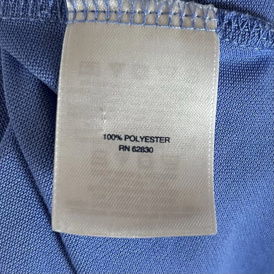 Camisa de trabajo Lands' End Kwik Trip para mujer 3X Plus logotipo bordado azul informal Top Foto 4 de 4