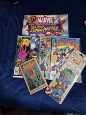 Marvel Comic Book Collectible memorabilia w/ lot of 4 1st edition comic books