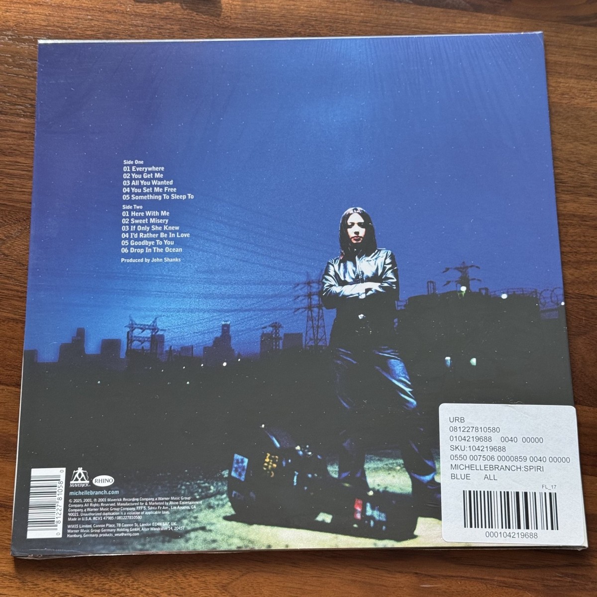 Michelle Branch - The Spirit Room - 🔵⚪ Blue Clear Splatter LP