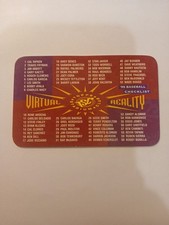 1995 Stadium Club #NNO Checklist: 1-135 Virtual Reality
