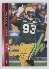 2021 Upper Deck CFL Red 32/165 Kwaku Boateng #115 0b3