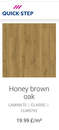 QuickStep Classic 8mm Laminate Floor - Honey Brown Oak CLM5792 1.6m2 RRP £31.90 - Picture 3 of 7