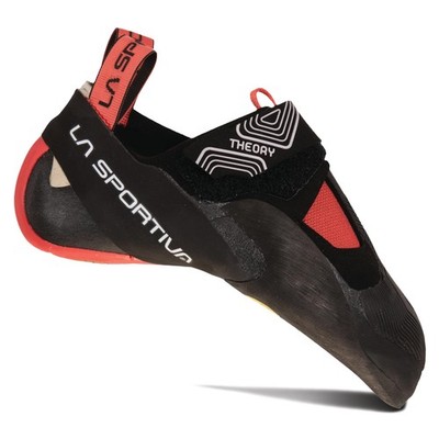 La Sportiva Womens Theory Performance Rock Climbing Shoes 9 Black/Hibiscus 2