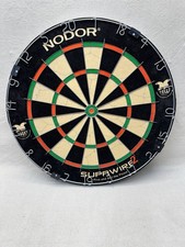 Vintage Super Wire2 Nodor Bristle Dartboard Made in England 18  2014 ADO