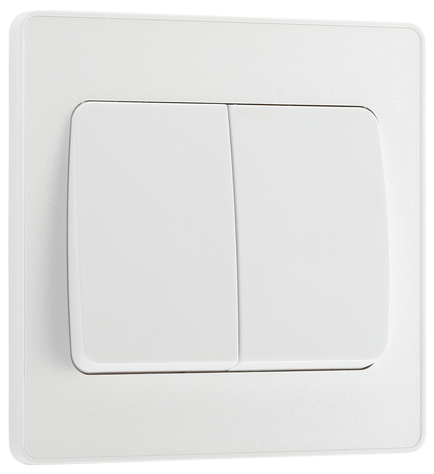 BG Evolve Double Light Switch 20A 16AX 2 Way Wide Rocker Pearl White - PCDCL42WW