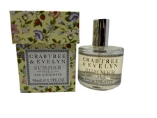 Crabtree & Evelyn Summer Hill Eau De Toilette EDT 50ml 1.7 fl oz Sealed Boxed