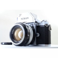 Nikon F Photomic FTN Silver Film Camera NIKKOR-S 50mm f/1.4 Lens Exc 5 5376