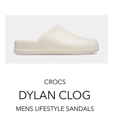 Crocs Dylan Clog Stucco Ivory White Men s Crocs Sandals Size 13 New NWOT