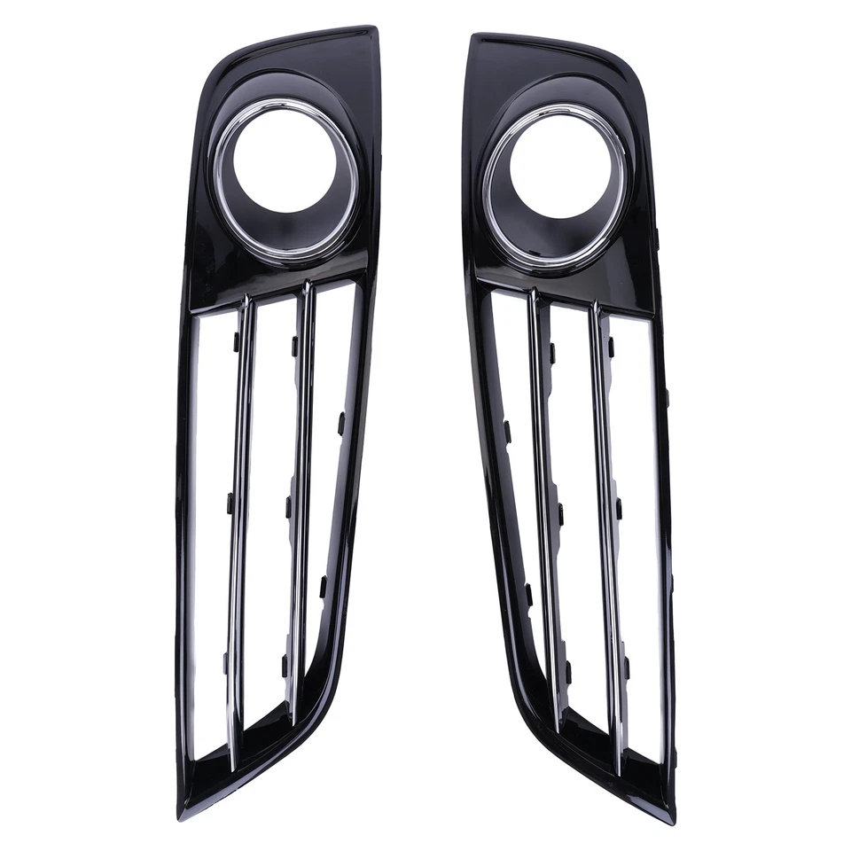 Cubierta de rejilla antiniebla parachoques delantero izquierdo + derecho para Audi A8 D4 2011 2012-2014 Foto 4 de 4