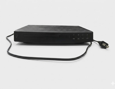 Black DVD Player - Plays DVD & CD Media Format, Standalone Player Only