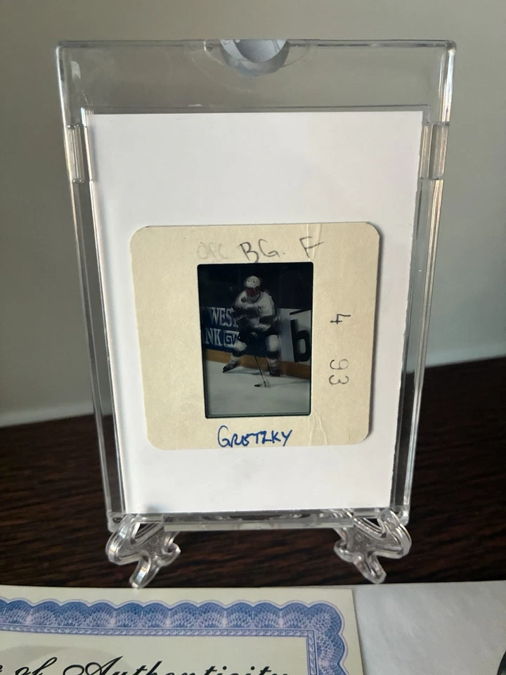 1993 TOPPS VAULT WAYNE GRETZKY ORIGINAL SLIDE NEGATIVE ONE OF ONE 1/1 RARE COA - Image 4 of 4