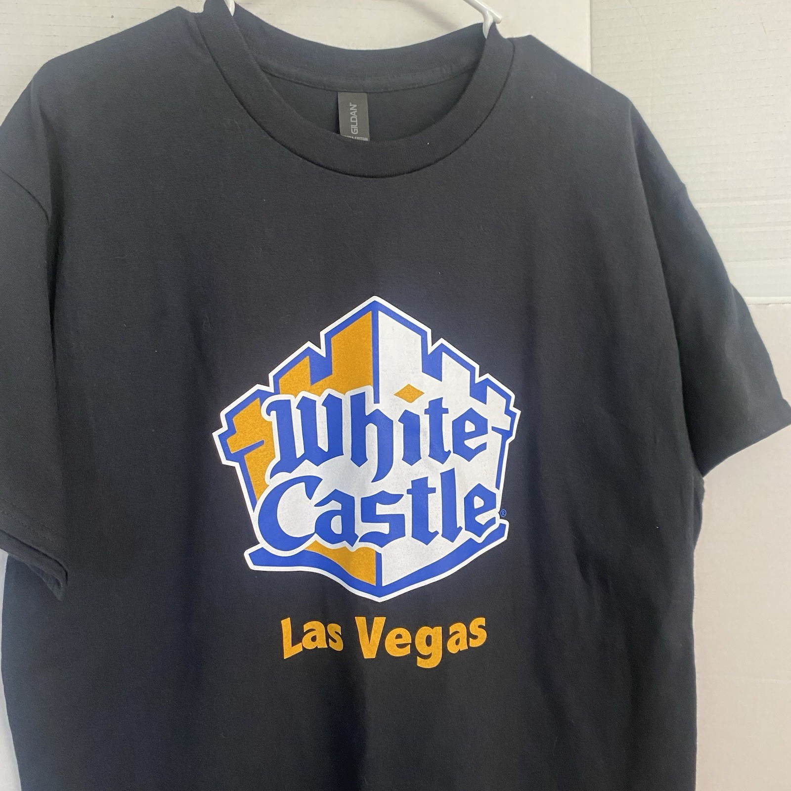 Brand New White Castle T-Shirt Men’s Large Las Vegas Location Black. thumbnail 2