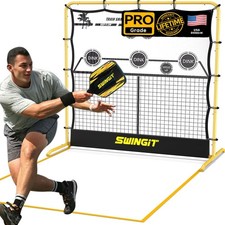 Portable Pickleball Rebounder Net with Kitchen Lines System Solo Training Net