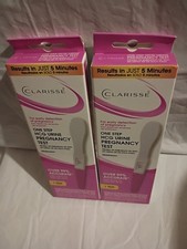 Clarisse Pregnancy Test Analog Over 99 Accurate Urine Midstream White Pink