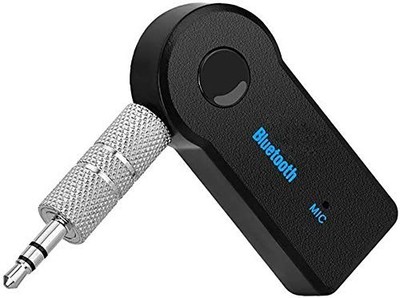 Bluetooth Receiver 5.0 Wireless Audio Receiver, 3.5mm Jack AUX Small, Black