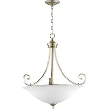 Quorum 8154-4-60 Transitional Four Light Pendant from Bryant Collection in Pe...