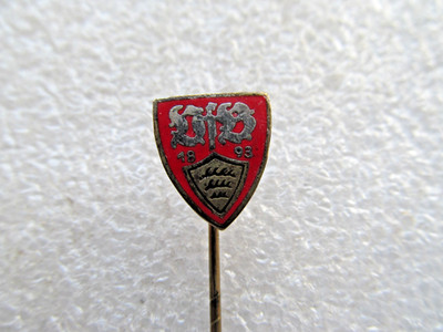 alte Anstecknadel - VfB Stuttgart 1893 - Fußball Hakennadel ca. 1,4 cm