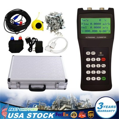 TDS-100H Digital Ultrasonic Liquid Flowmeter Handheld Flow Meter DN50-700 M2