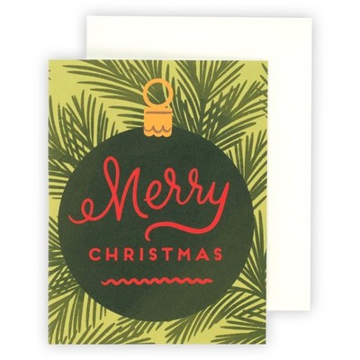 6er Pack - Echo Park Grußkarte 1/Pkg - Frohe Weihnachten Ornament - 5A0030MV-1H24J