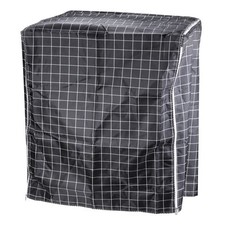 Trocknerabdeckung,Waschmaschinenabdeckung,72x71x105cm schwarze Gitterabdeckung