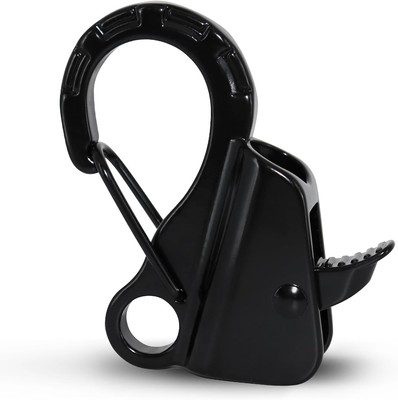 Boat Anchor Hook Sliding Hook,Stainless Steel Easy to Use Knotless Black 