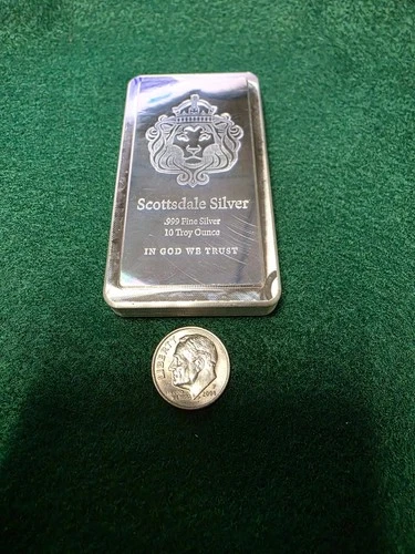 10 oz Scottsdale STACKER® Silver Bar .999 Silver #A182