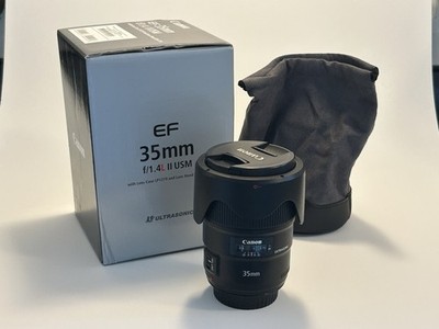 Canon EF 35mm f/1.4L II USM Lens for Canon EF, with original box and accessories